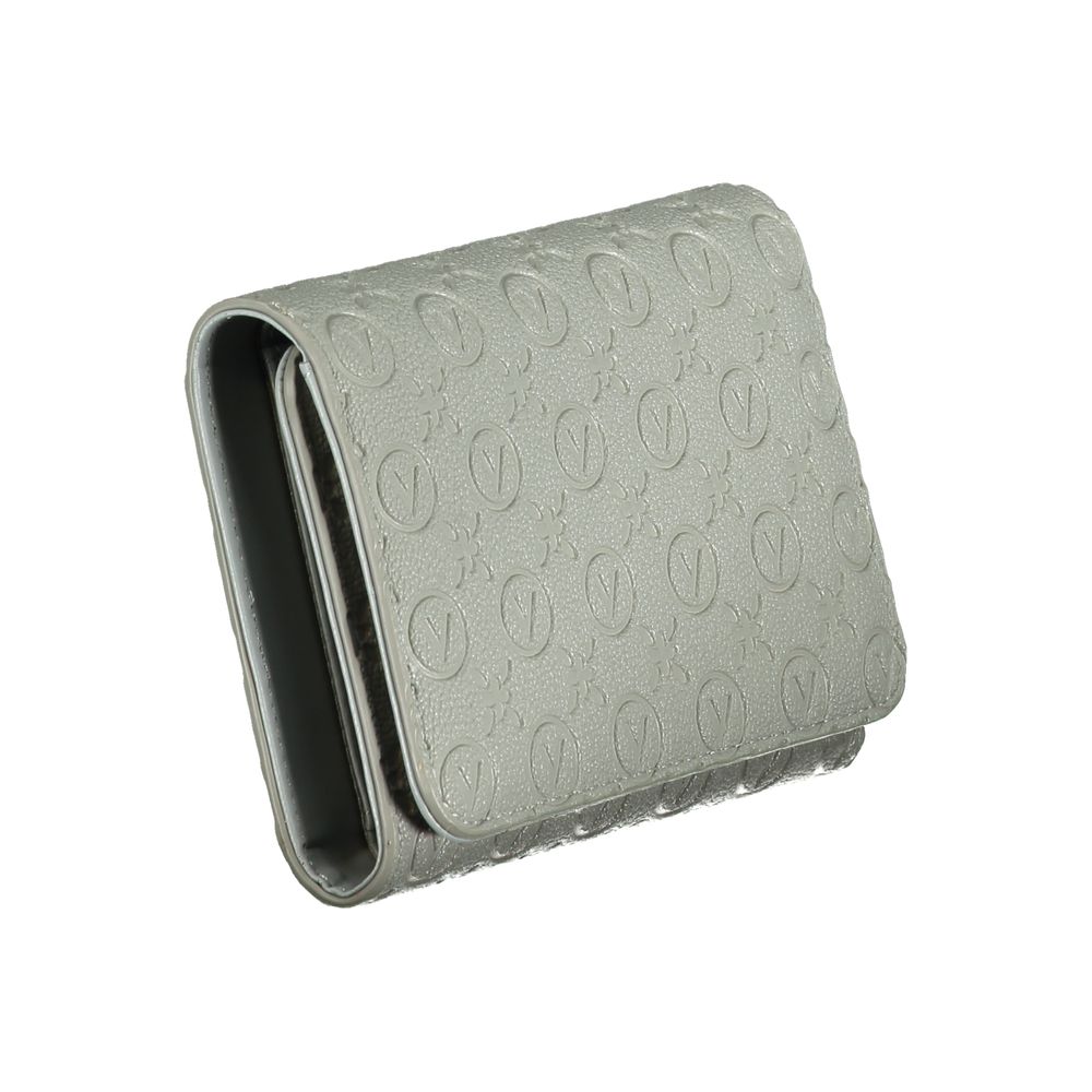 Gray Polyurethane Women's Wallet