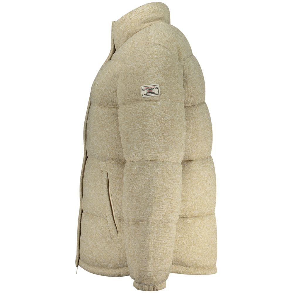 Beige Polyester Coat