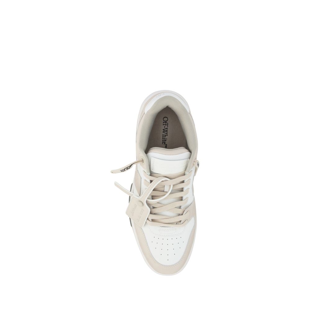 Beige Polyester Low Top Sneakers