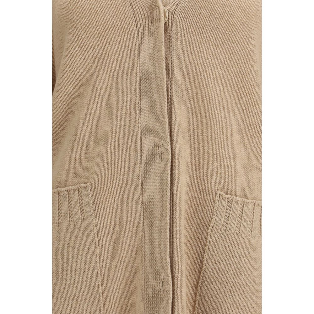 Beige Wool Cardigan