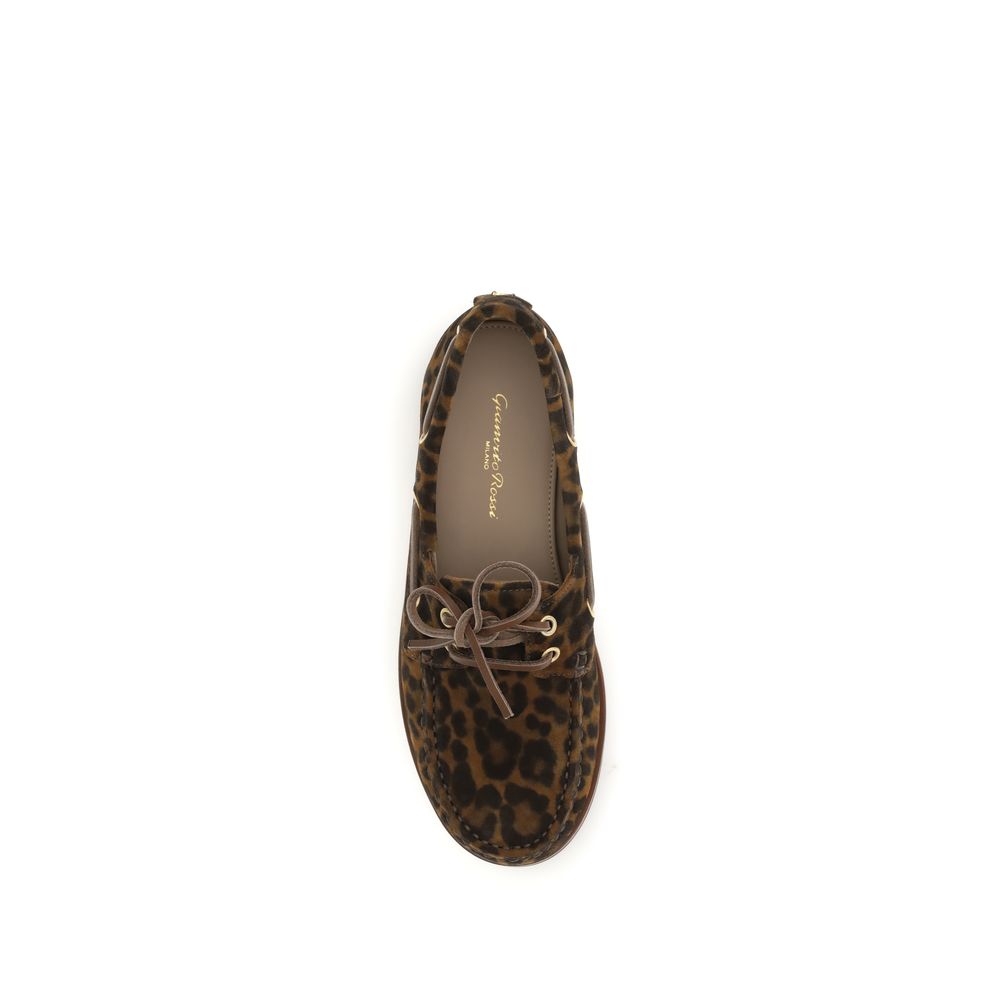 Multicolor Calf Leather Bos Taurus Slip-On Loafers