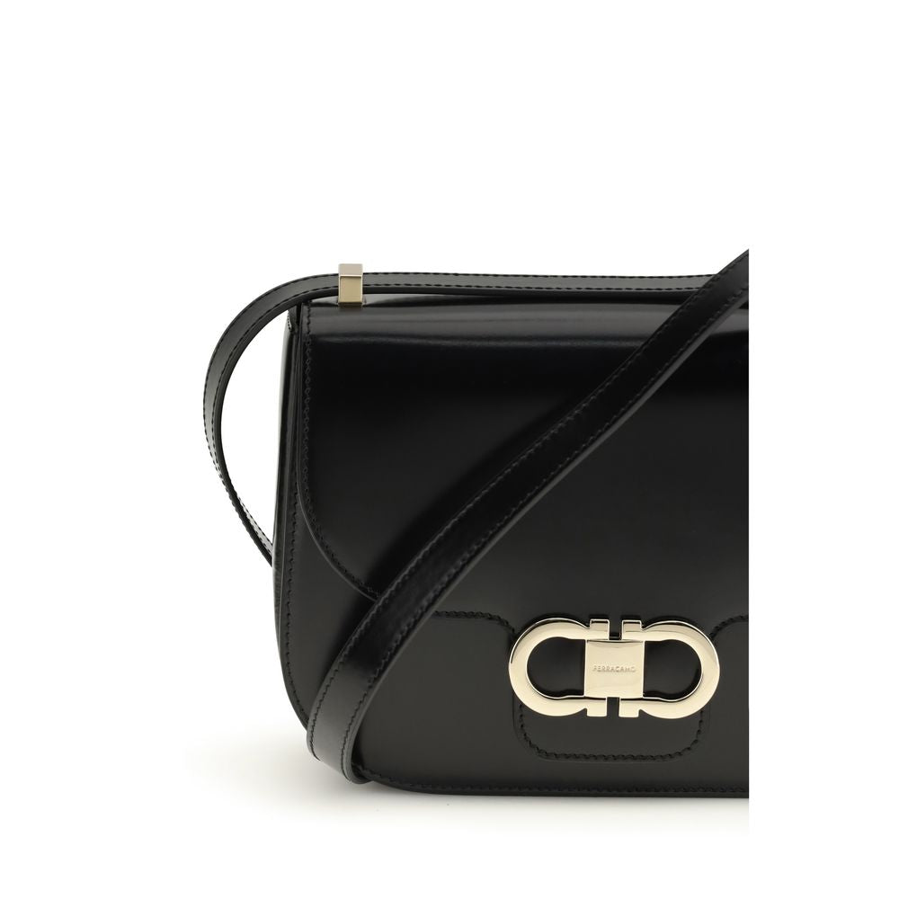 Black Calf Leather Bos Taurus Shoulder Bag