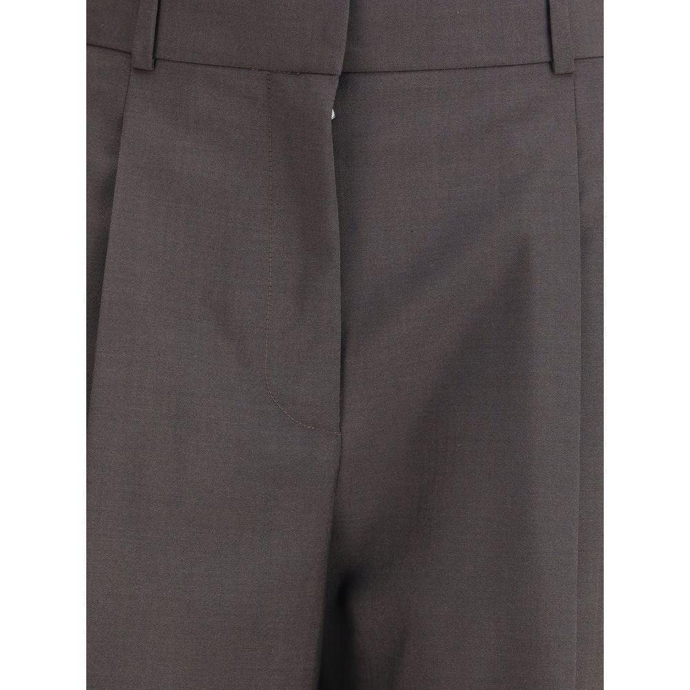 Brown Wool Dress Pants