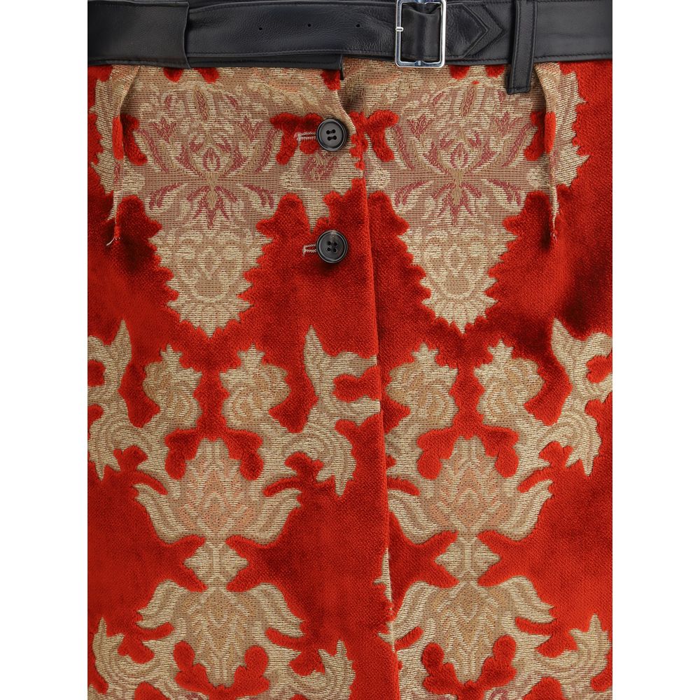 Multicolor Marabou Bermuda Shorts