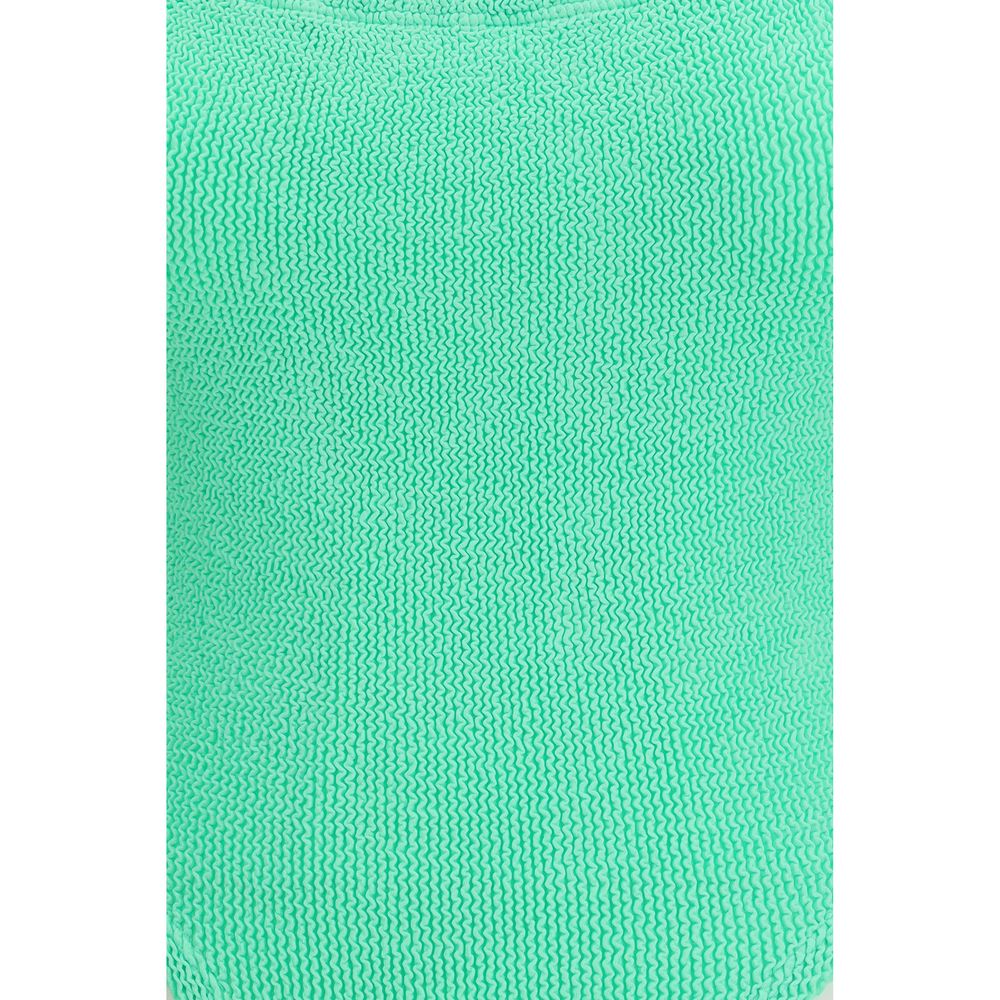 Bicolor Polyester One-Piece Swimsuit