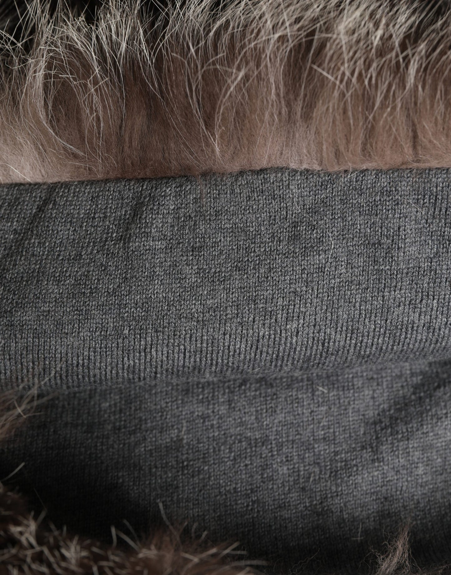 Brown Faux Fur Whole Head Wrap Capello Hat