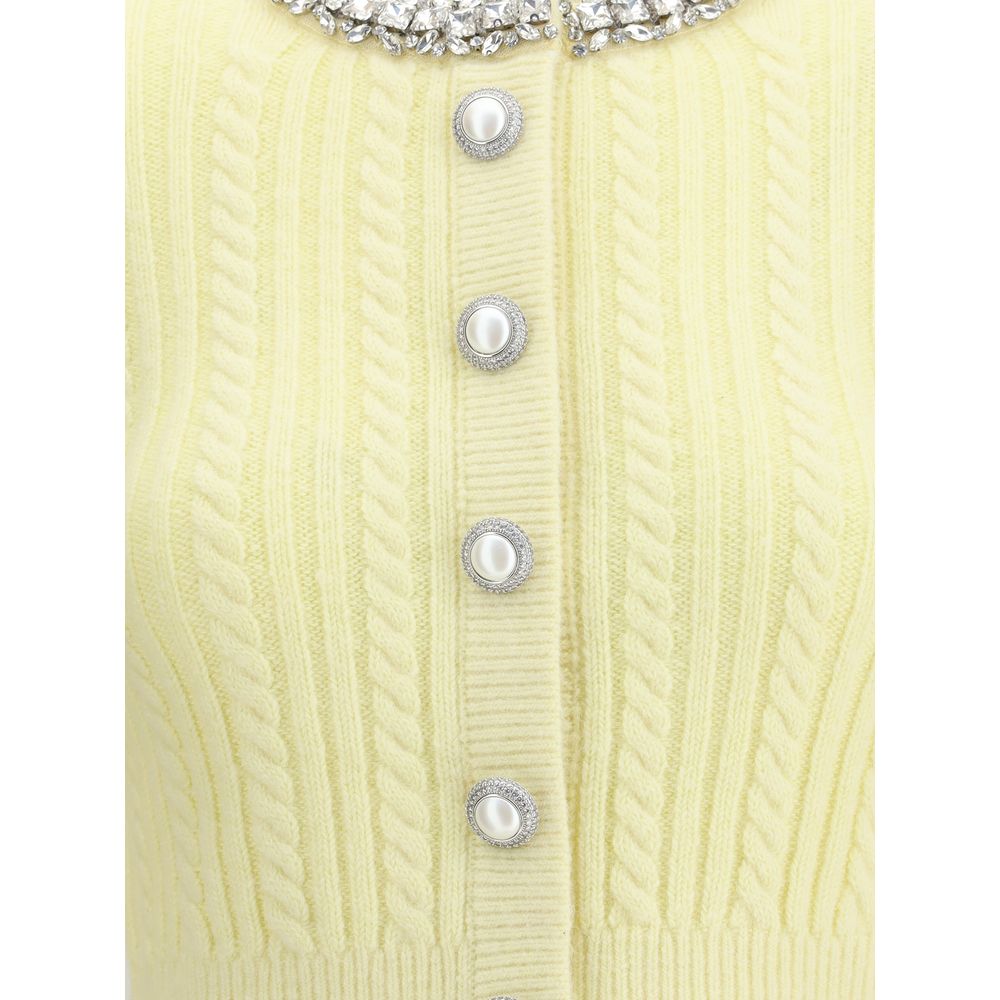 Bicolor Polyamide Cardigan