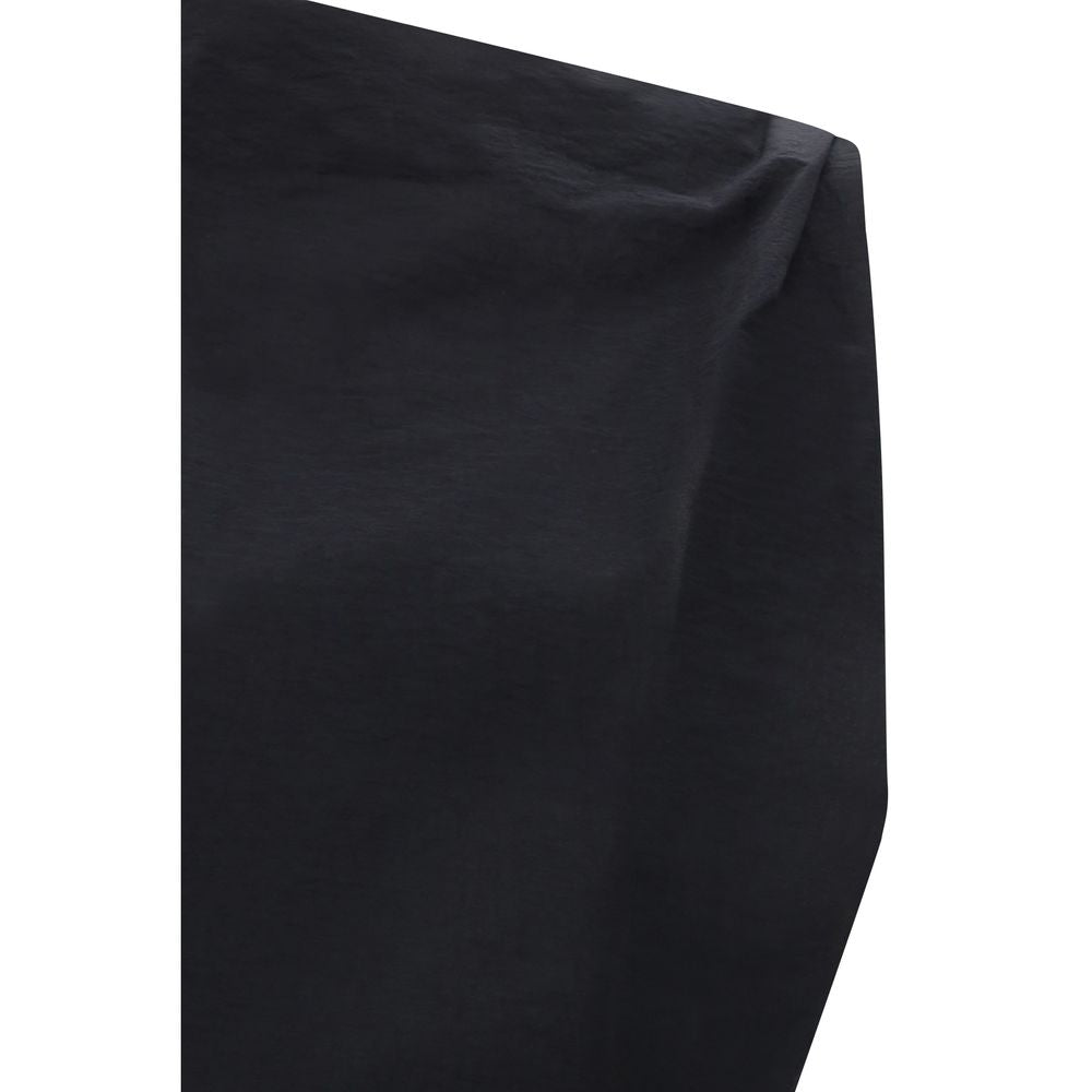 Black Cotton Casual Dress