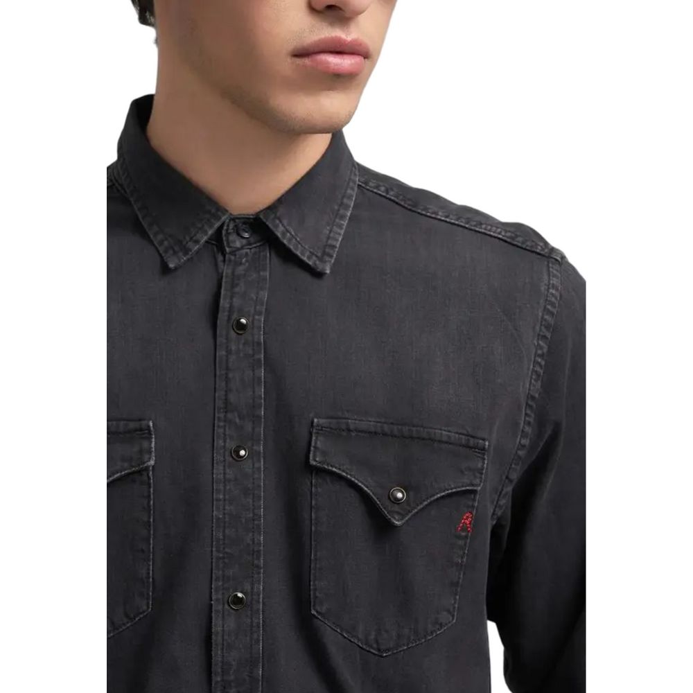 Black Cotton Shirt