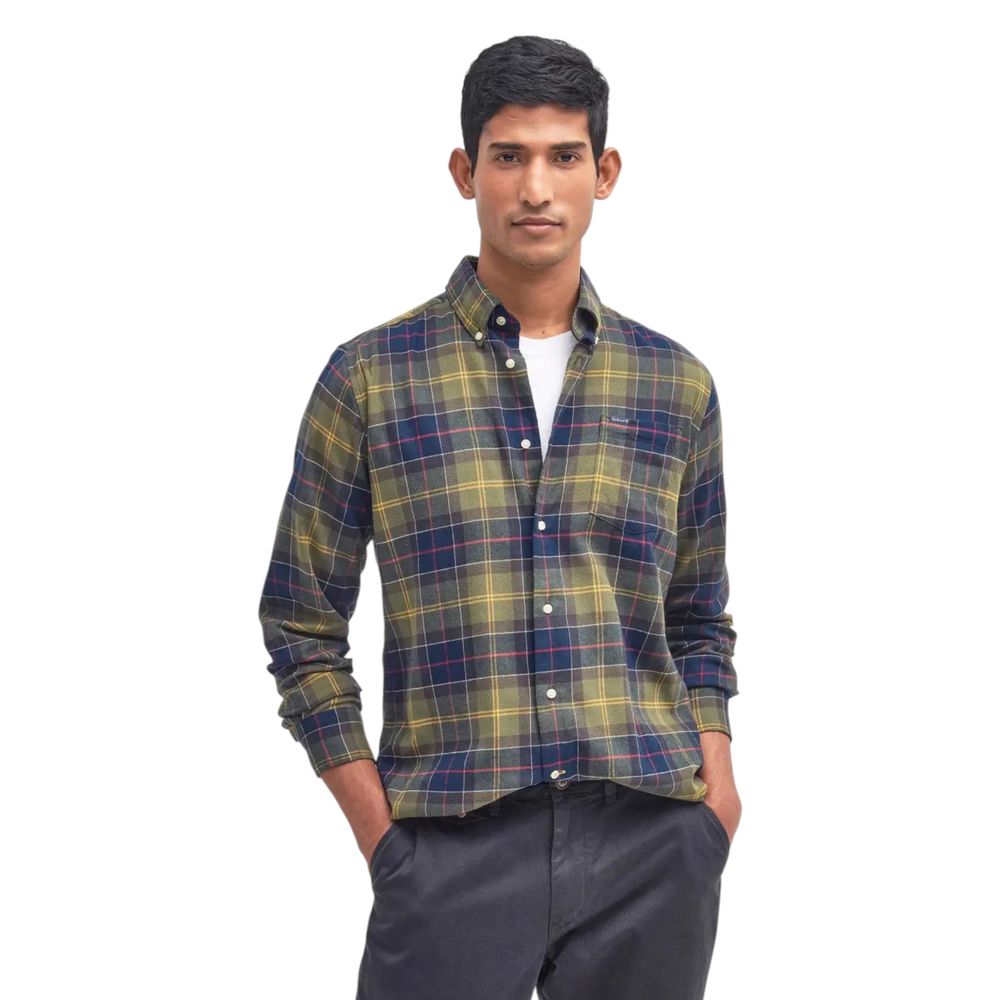 Bicolor Cotton Dress Shirt