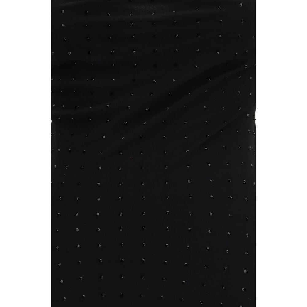 Black Polyester Casual Dress