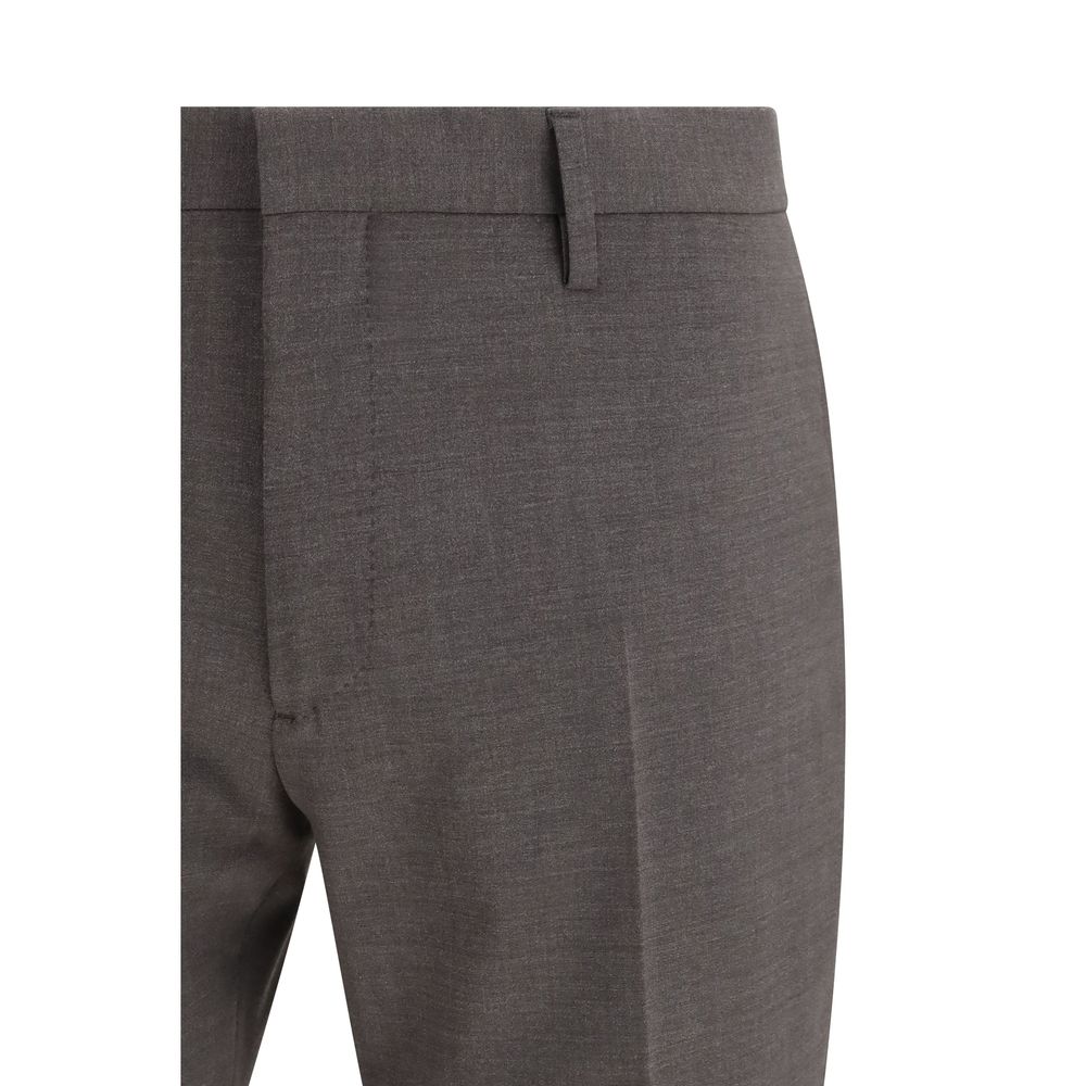 Gray Fleece Wool Two-Piece Suit