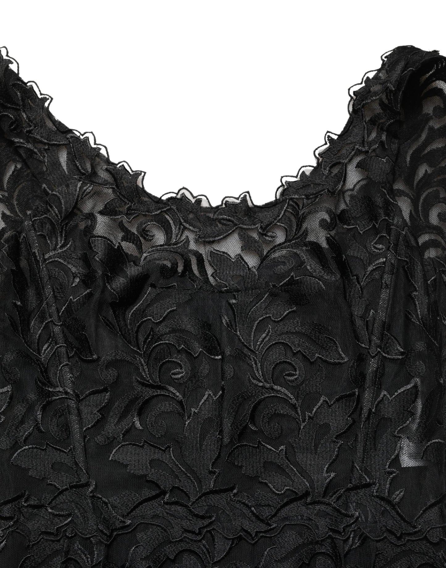 Black Floral Lace Evening Long Gown Dress