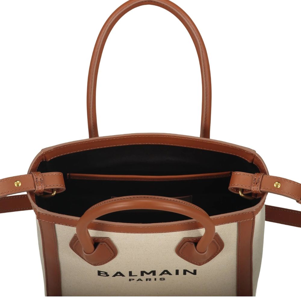 Brown Cotton Tote Bag