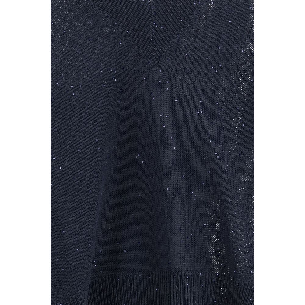 Blue Linen T-Shirt