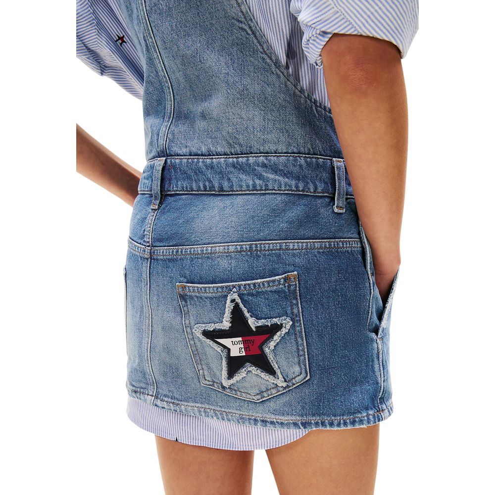 Blue Recycled Cotton Rompers
