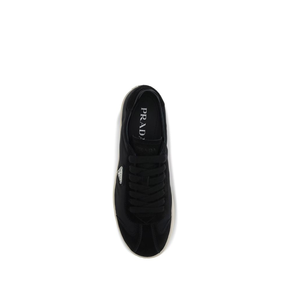 Black Polyamide Low Top Sneakers