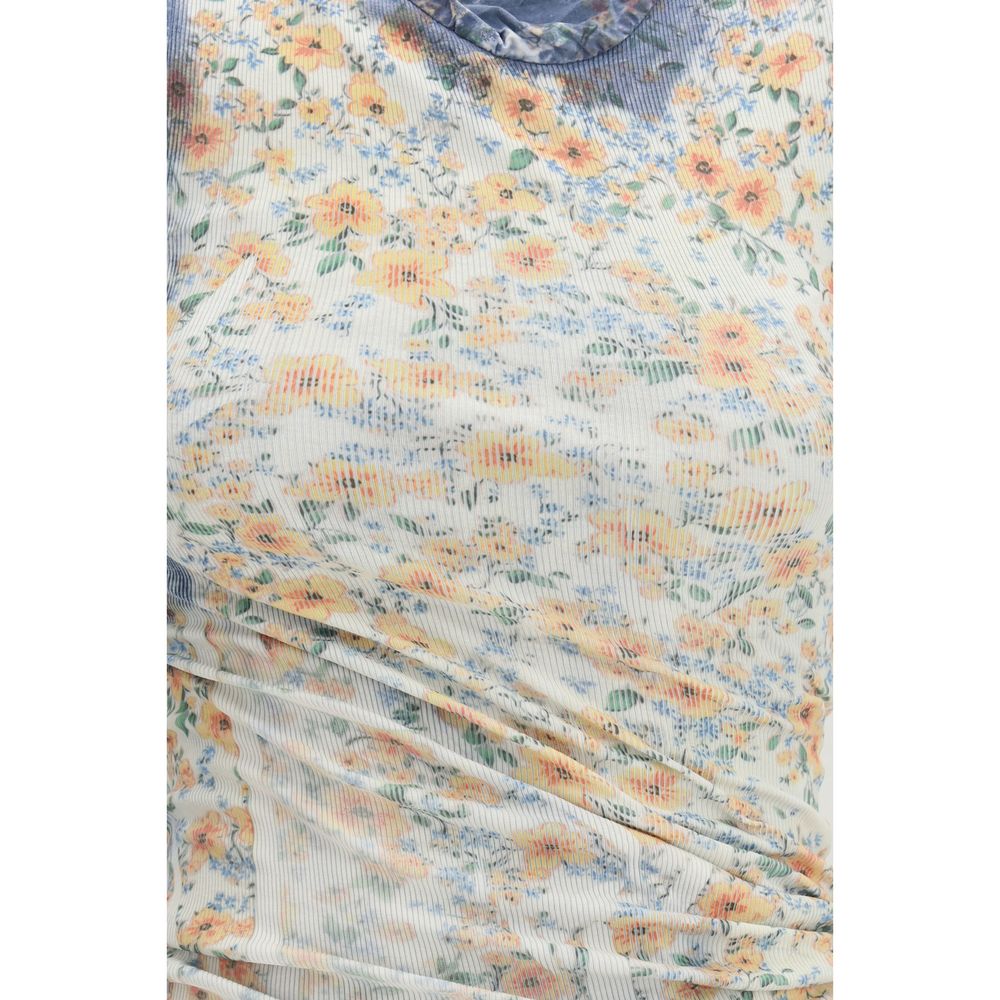 Multicolor Cotton Casual Dress