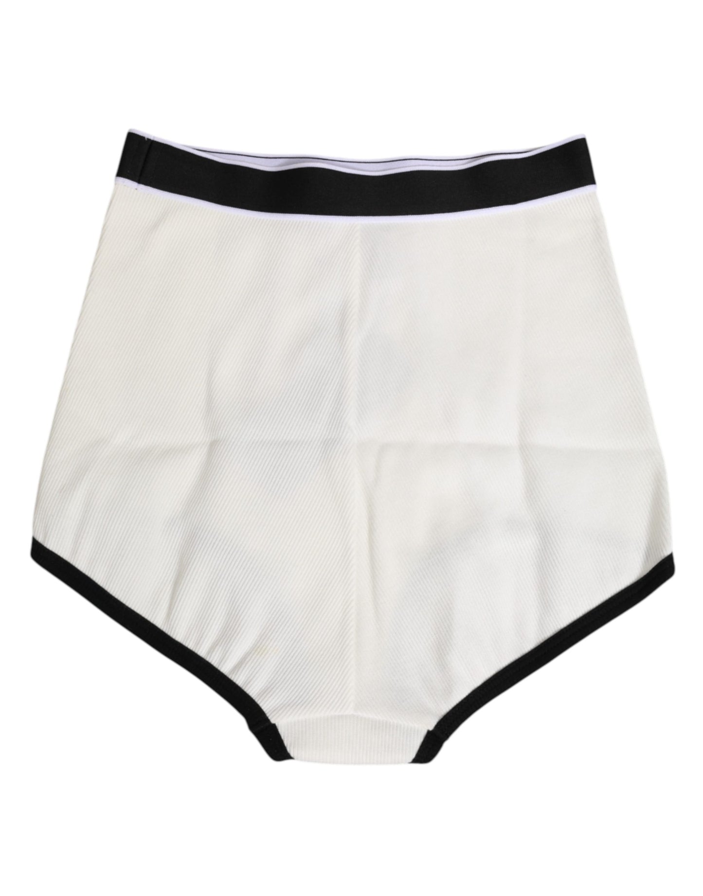 White Cotton Logo Waistband Culotte Underwear