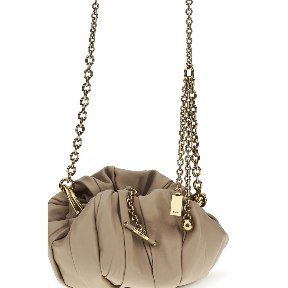 Beige Lamb Ovis Aries Aries Shoulder Bag