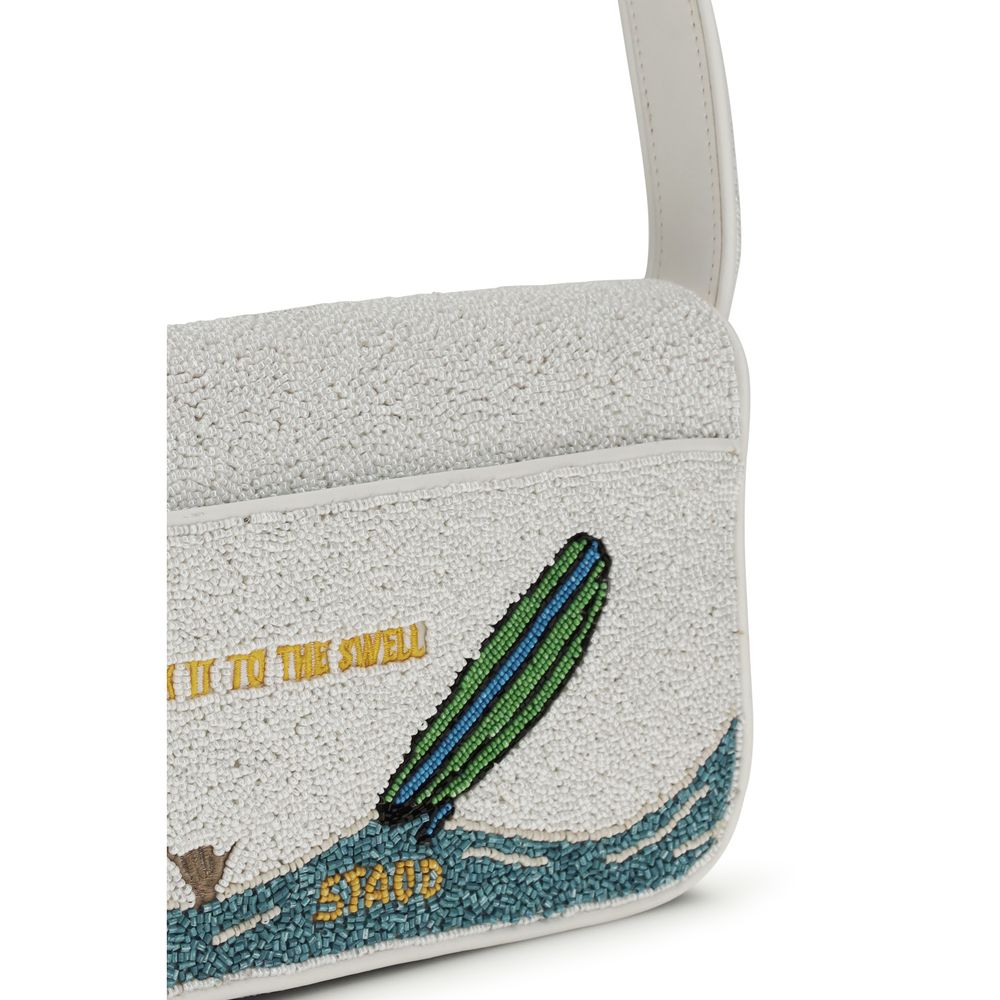 White Other Fibres Shoulder Bag