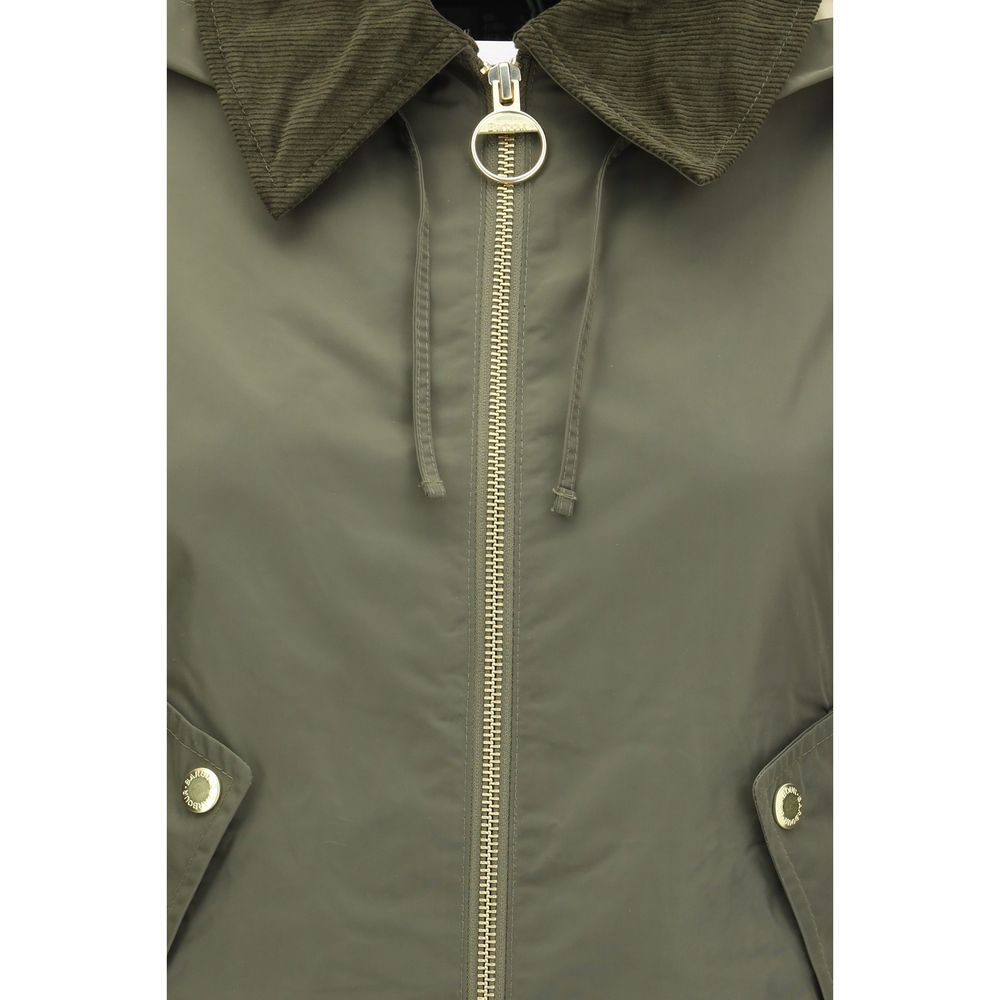 Bicolor Cotton Rain Coat