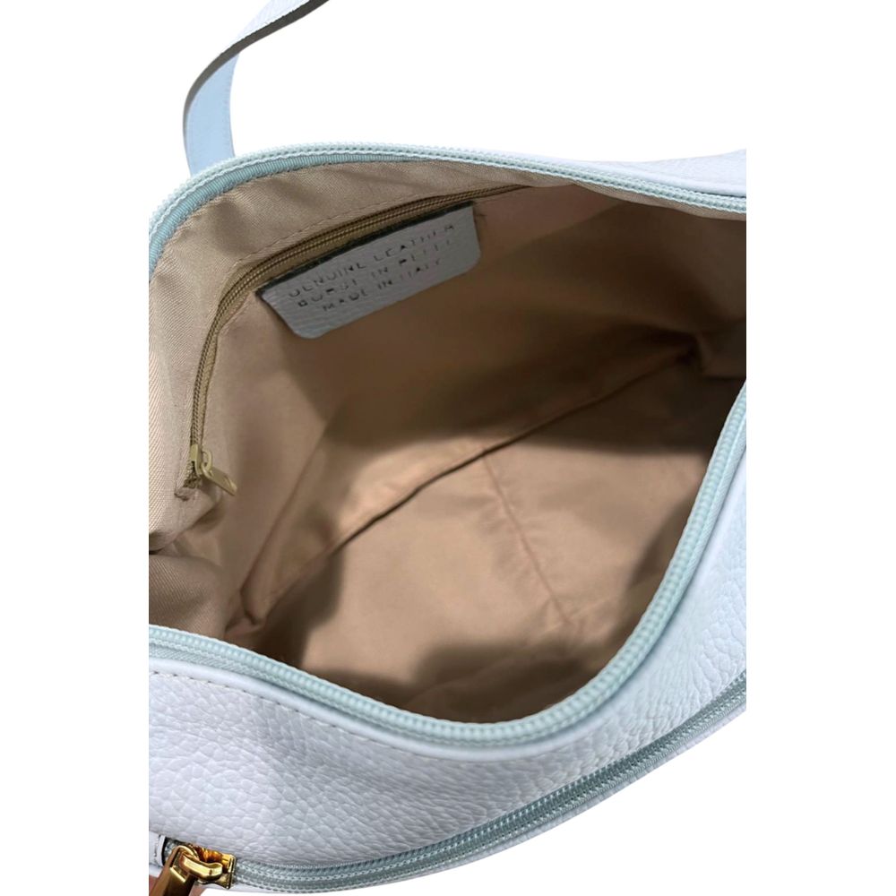Blue Cowhide Crossbody Bag