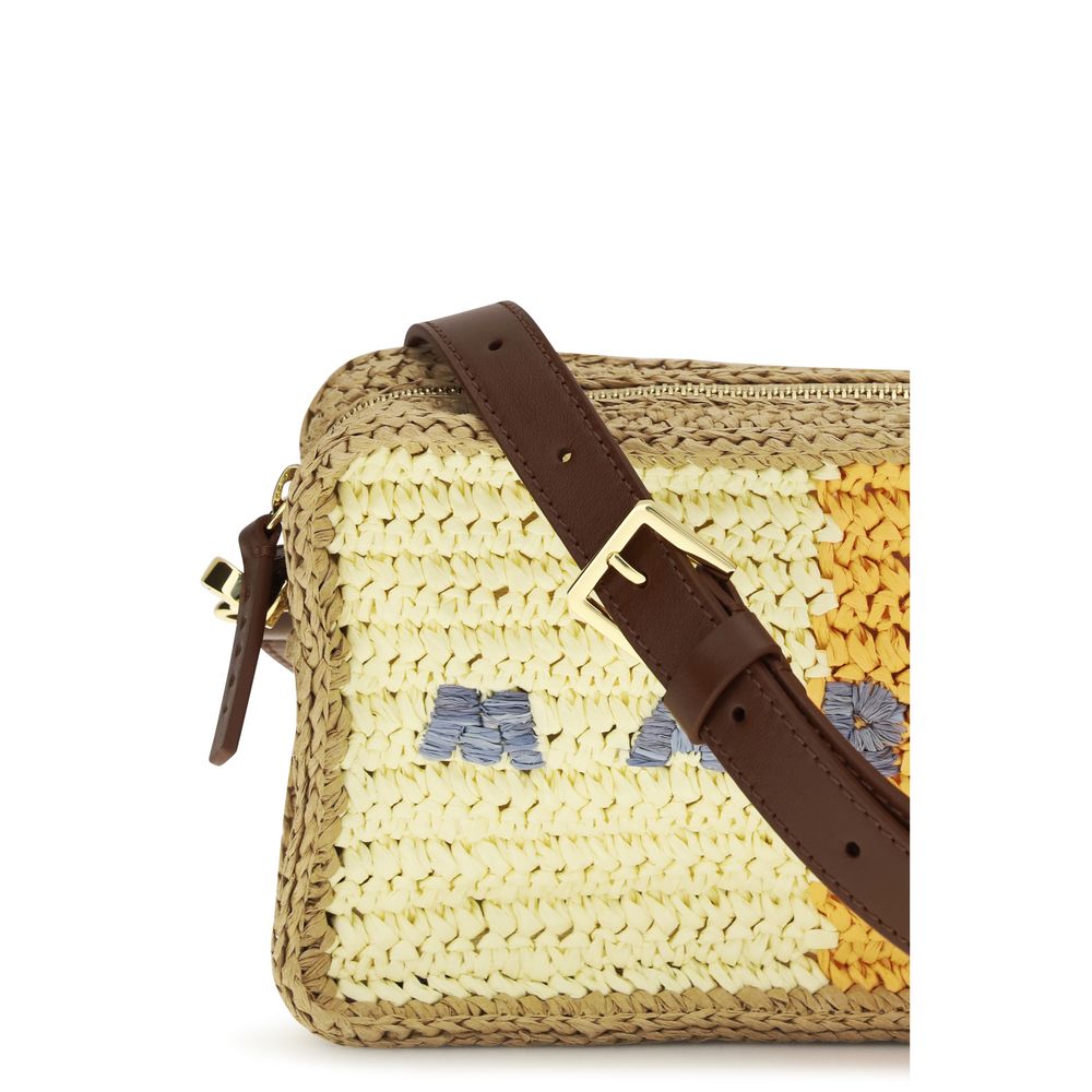 Multicolor Raffia Shoulder Bag