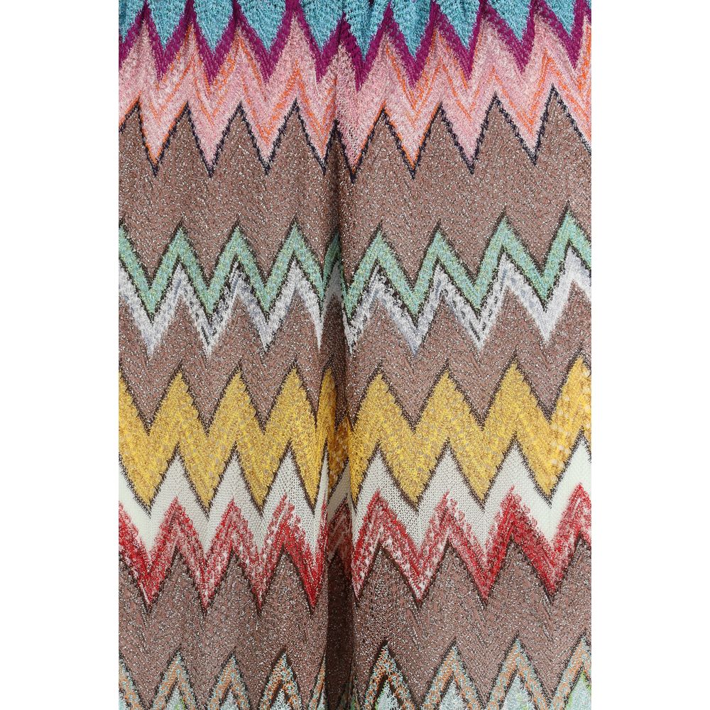 Multicolor Viscose Casual Pants