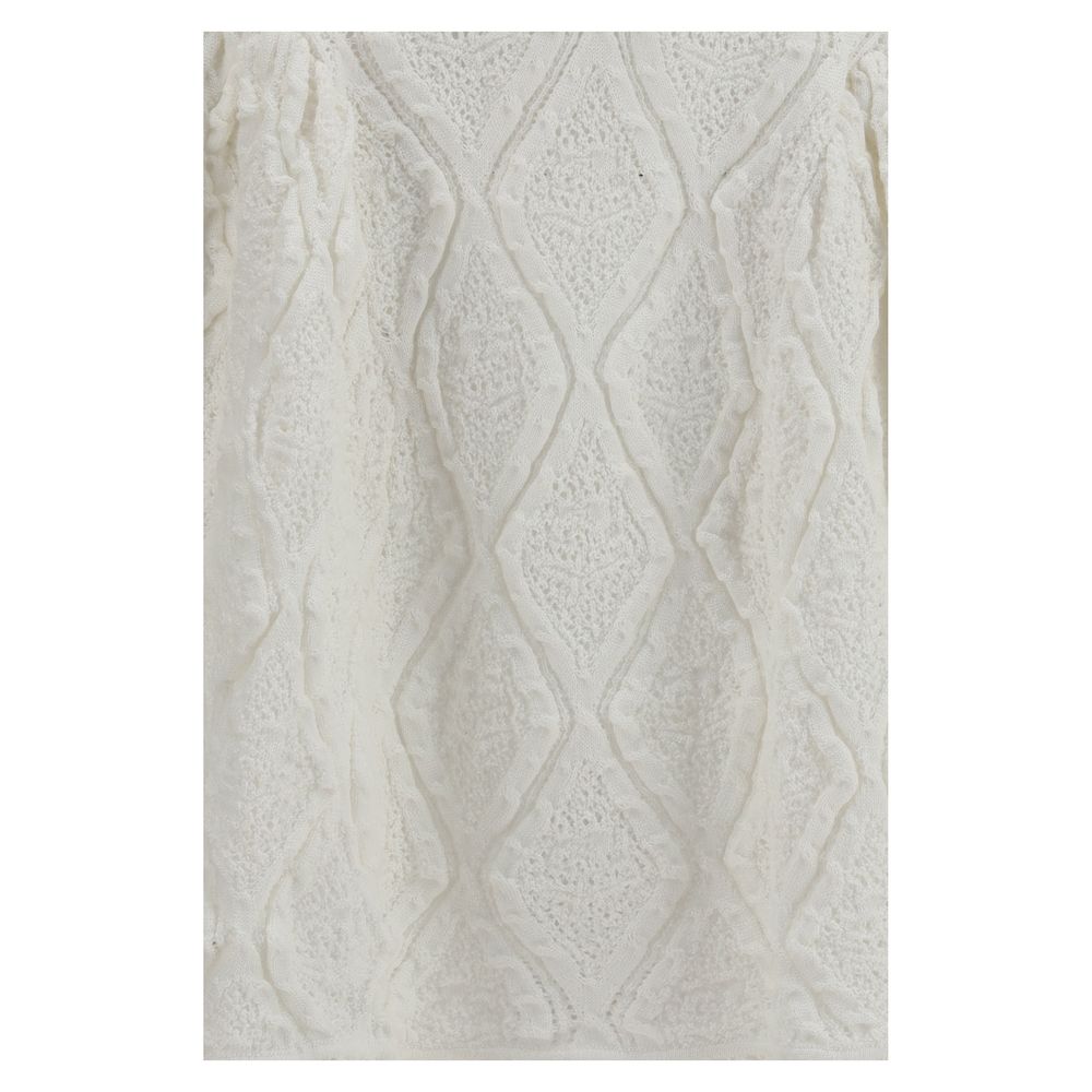 White Polyester Casual Dress