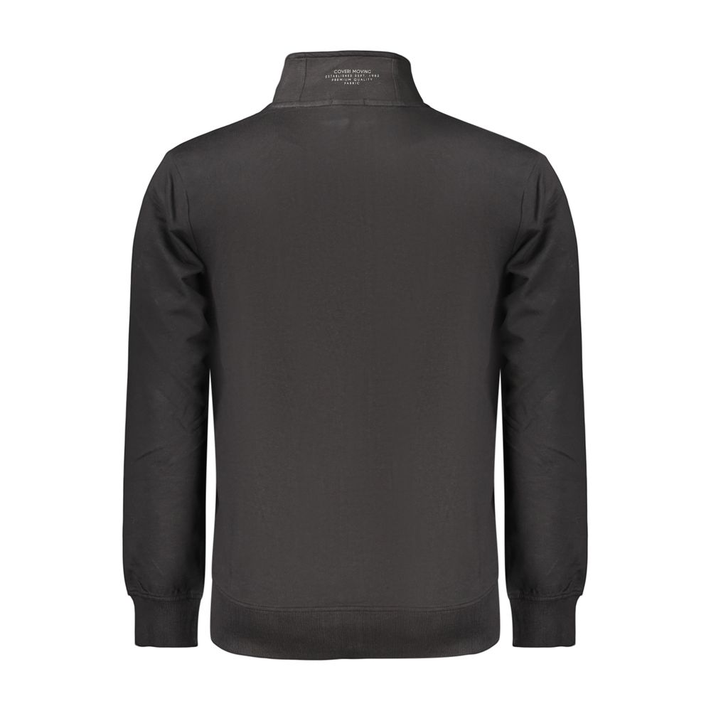 Black Cotton Men's Sweatshirt