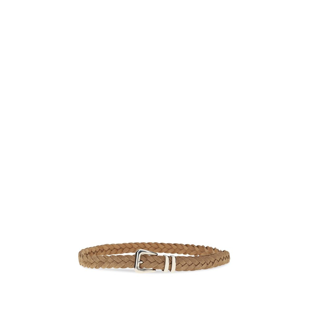 Beige Calf Leather Bos Taurus Regular Belt
