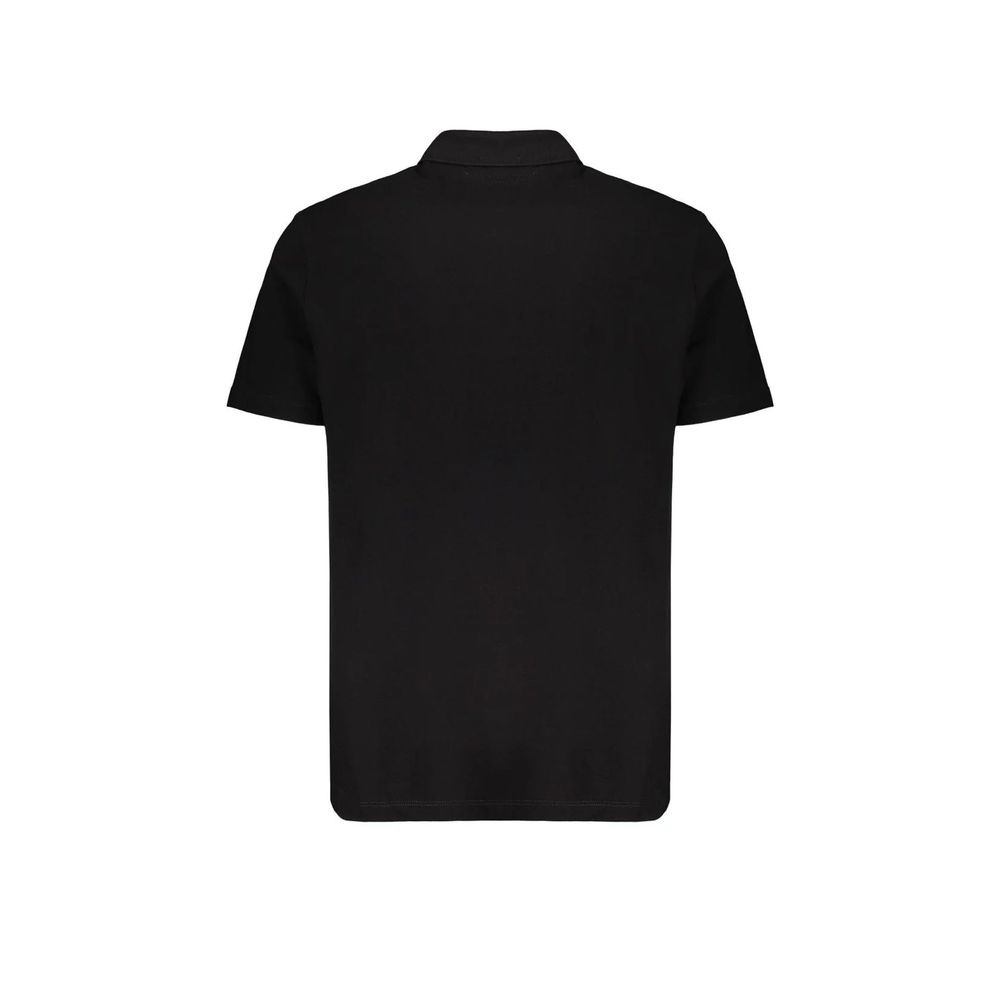 Black Cotton Polo Shirt
