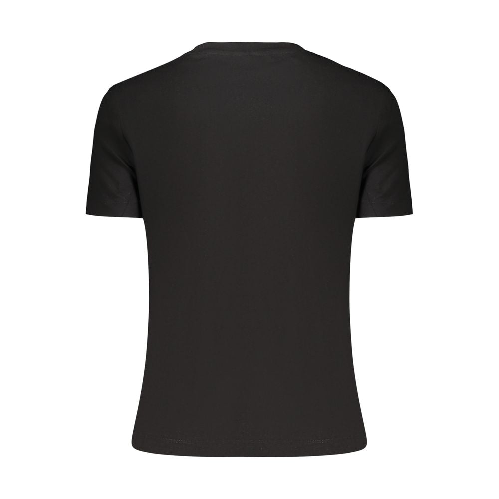 Black Cotton Women's T-Shirt