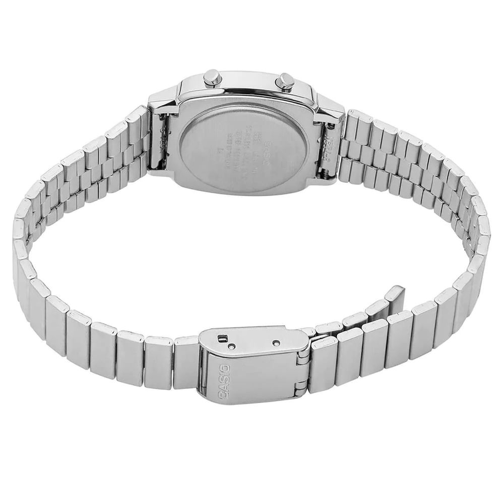 Silver Stainless Steel Digital Watch