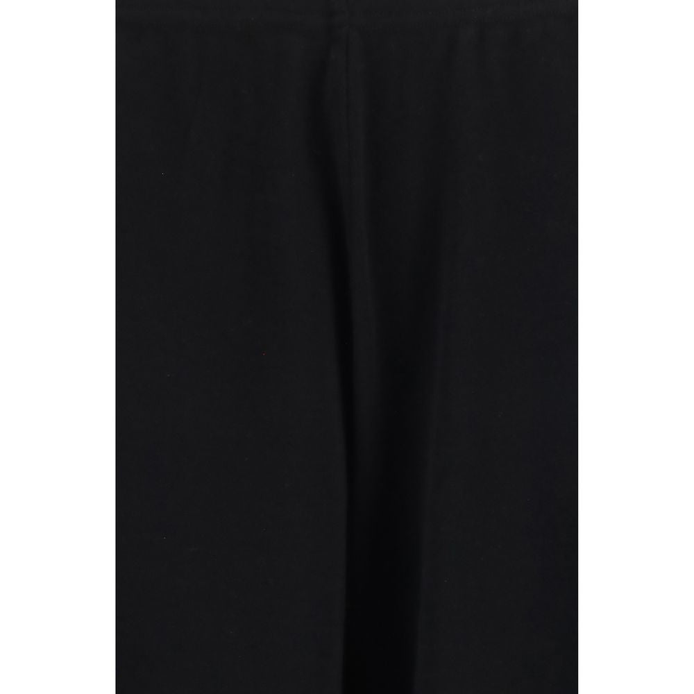 Black Cotton Casual Pants