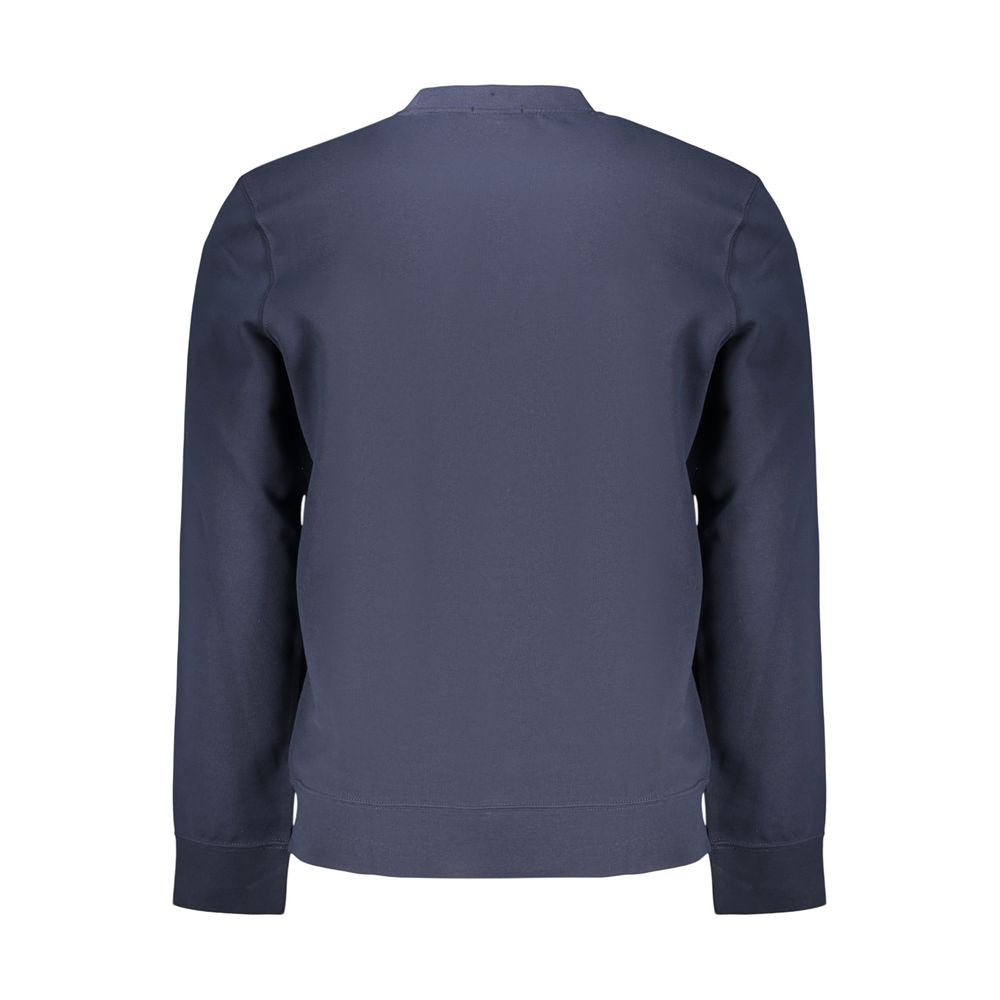 Blue Cotton Men's Sweatshirt