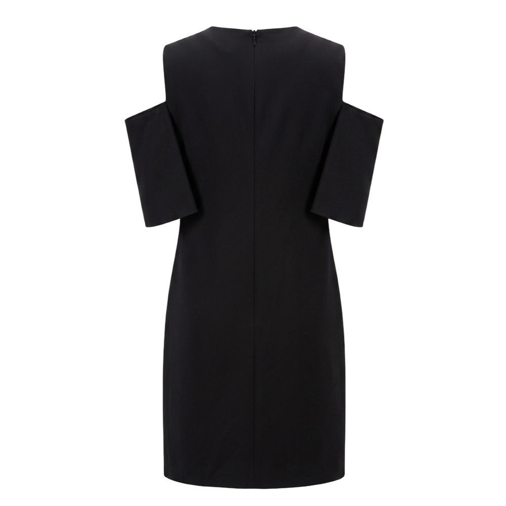 Black Polyester Women Dress