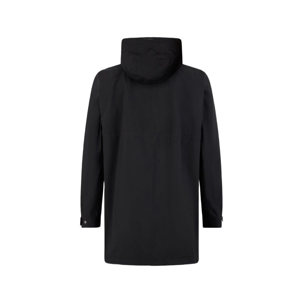 Black Polyester Coat