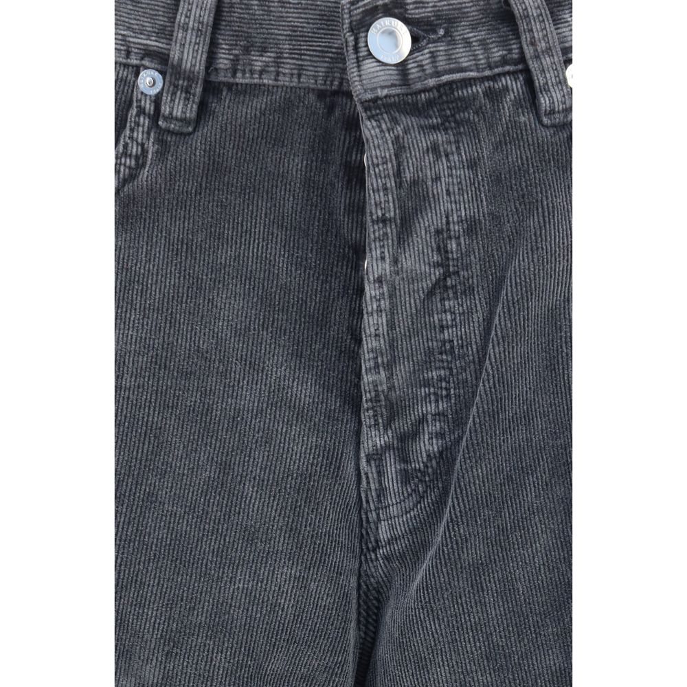 Gray Cotton Casual Pants