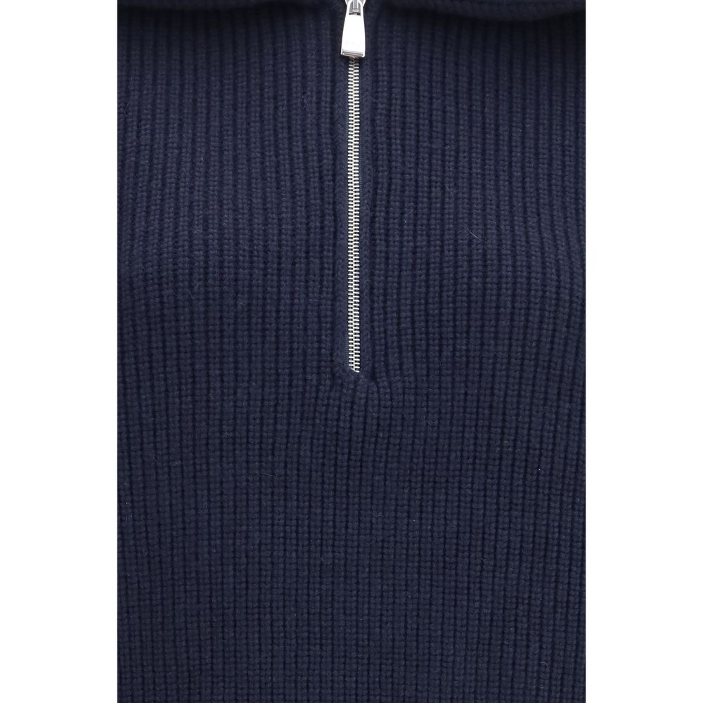 Blue Cashmere Polo Shirt