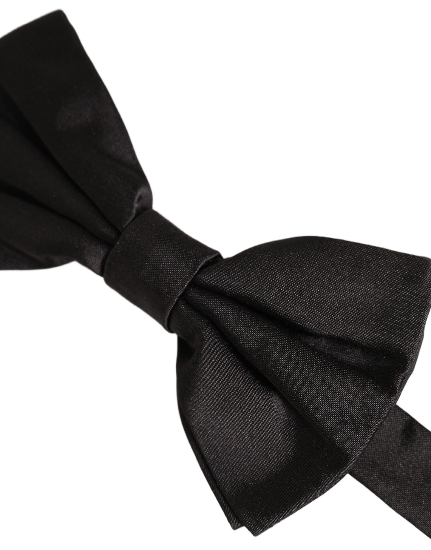 Men Black 100% Silk Adjustable Neck Papillon Bow Tie