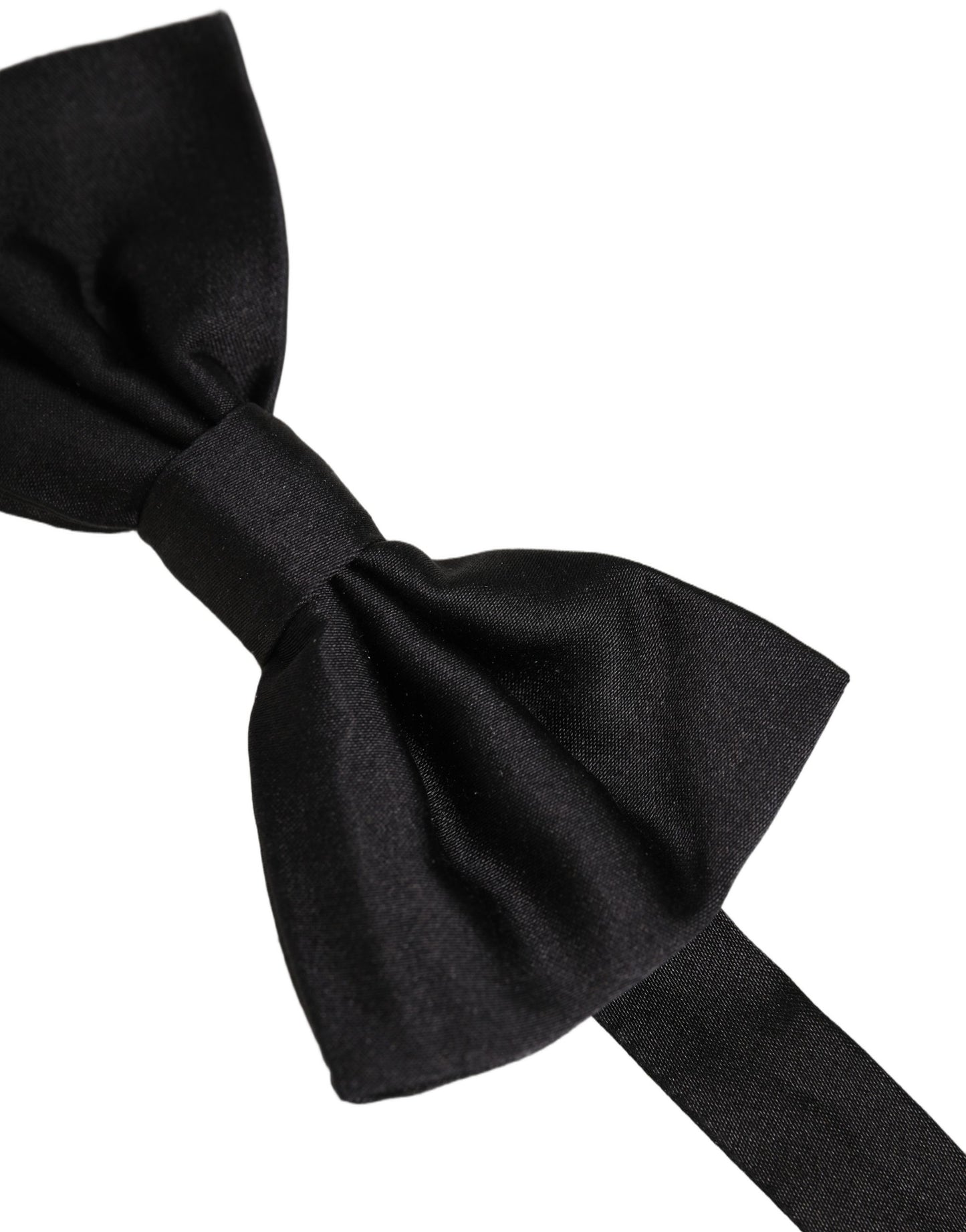 Men Black 100% Silk Adjustable Neck Papillon Bow Tie
