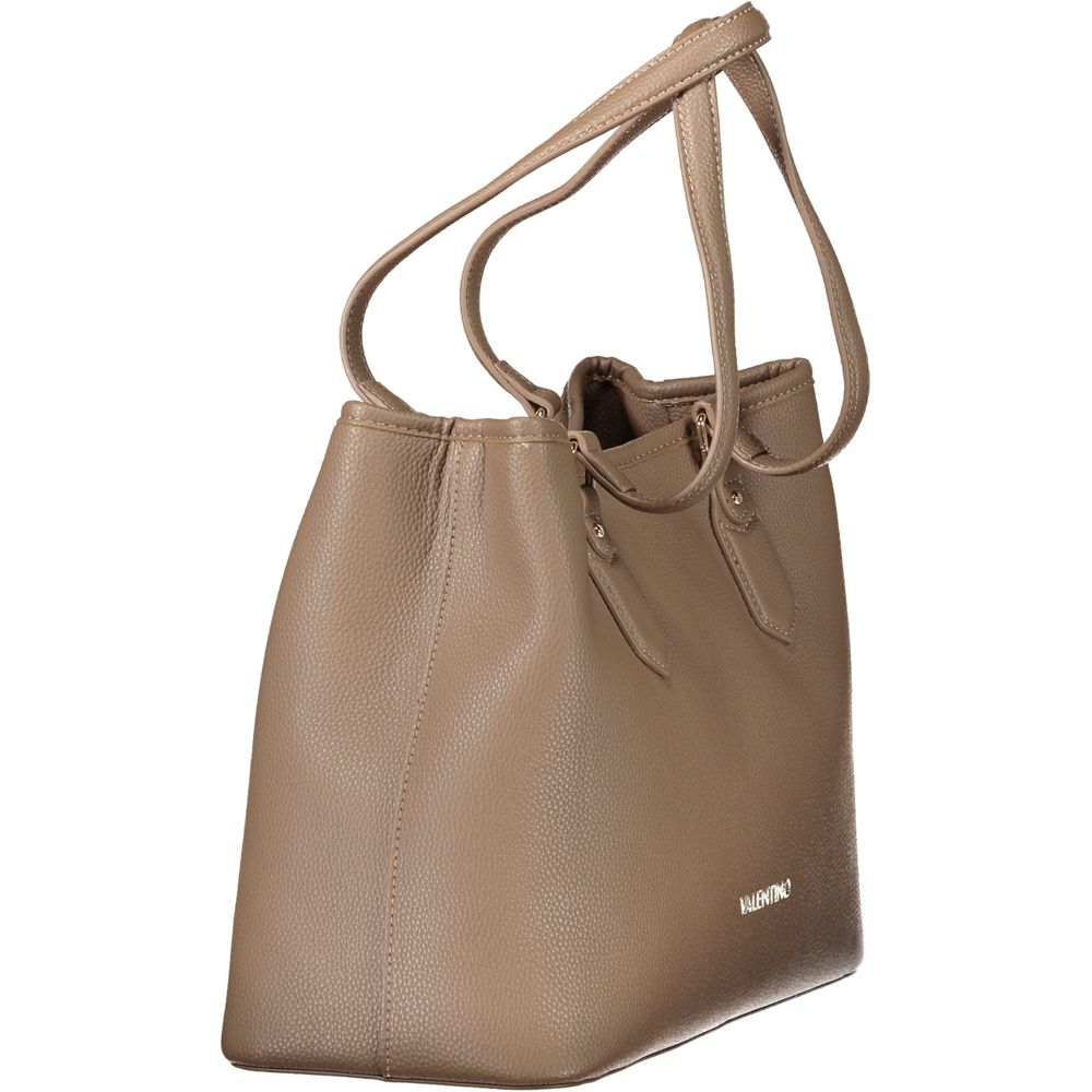 Brown Polyurethane Women's Bag