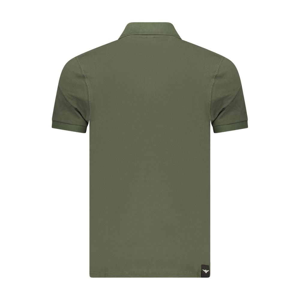 Green Cotton Men's Polo