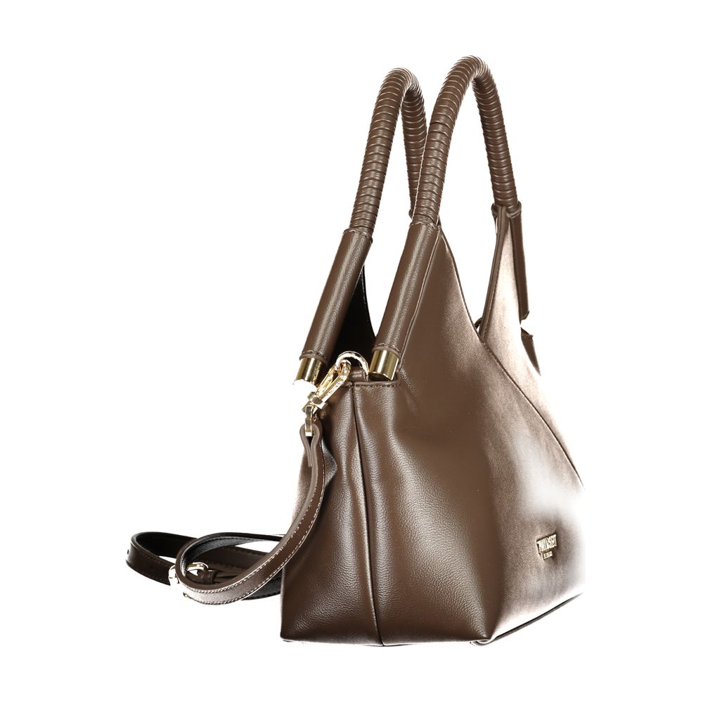 Brown Polyurethane Women's Bag