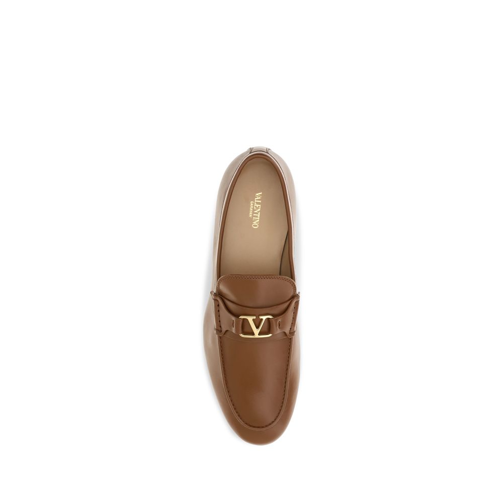 Brown Calf Leather Bos Taurus Slip-On Loafers