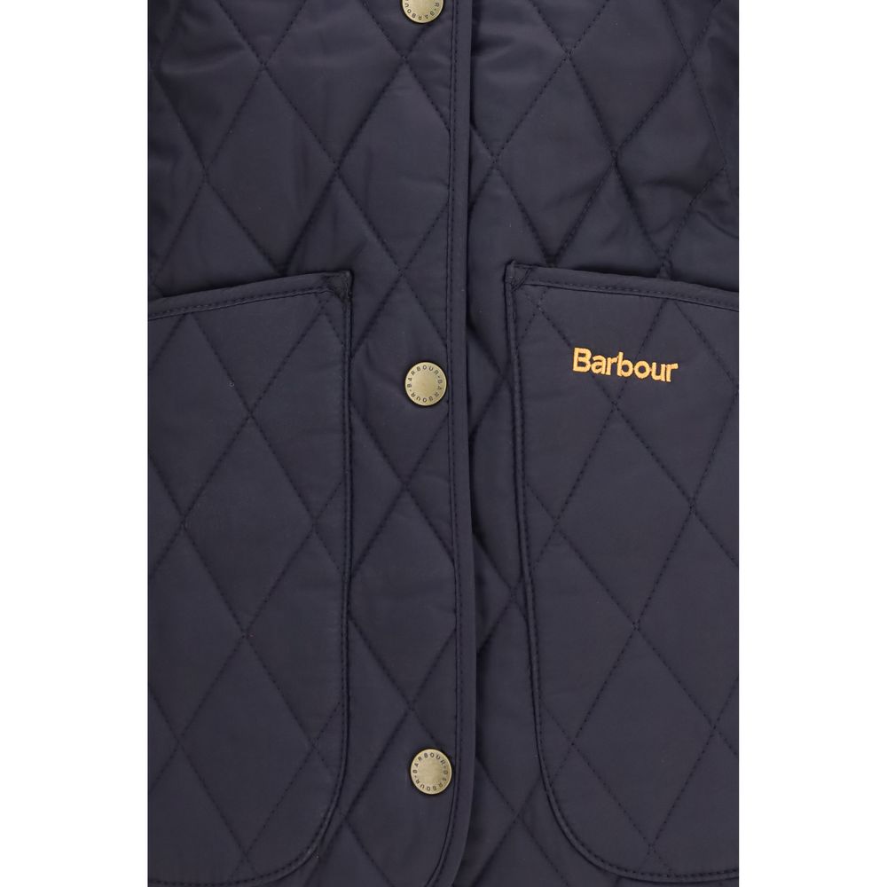 Blue Polyamide Full-Length Jacket