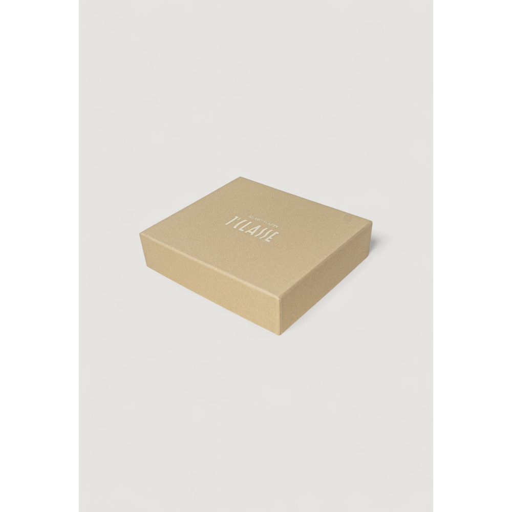 Beige Leather Keychain
