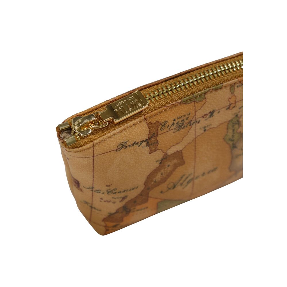 Beige Cotton Clutch Bag